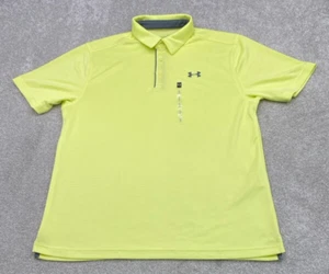 Polo Under Armour uomo grande Chartreuse manica corta nuova con etichetta vestibilità ampia 5912 - Foto 1 di 9