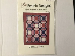 Bebé regazo doble patrón de edredón DISEÑOS DE PRADERA Chenille Trail #PD405 nuevo - Imagen 1 de 2
