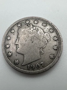 1907 Liberty Head V Nickel - Picture 1 of 7