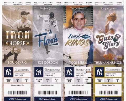 2015 NEW YORK YANKEES VS LOS ANGELES ANGELS Ticket Stub 6/7 MIKE TROUT PUJOLS HR Cover