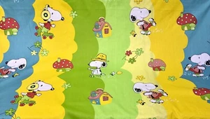 Peanuts,Snoopy,Charly Brown,Woody Cotton Fabric.MultiColor. great price.By yard - Picture 1 of 7