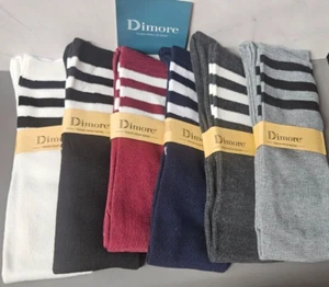 6 Pair or Dimore Thigh High Socks For Costume or Everyday Wear - Free Shipping - Picture 1 of 4