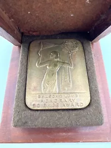 Vintage Bausch & Lomb Ehrenmedaille Wissenschaftspreis Bronze Holzetui Art Deco - Bild 1 von 12
