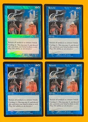 MTG REBUILD (FOIL) (x 4) Urza's Legacy (OldManMTG 006-476) - Image 1 of 2
