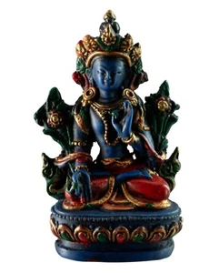 Statua Buddista - Tara Bianca - Resina Dipinta A Mano - Buddha 9Cm #5354 - Picture 1 of 6