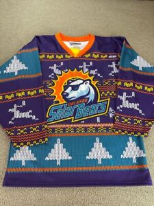 Orlando Solar Bears Jersey Ugly Christmas Sweater M Minor League Hockey ECHL