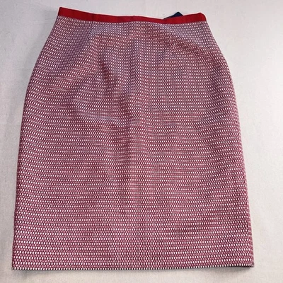 Doncaster Skirt Women's Size 10 Red Pencil Back Slit Lined Office Corp - Image 1 of 4