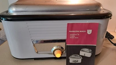 Hamilton Beach Vintage 18 Quart Roaster Oven Xtra Large 24" Tested & Working  - Image 1 of 4
