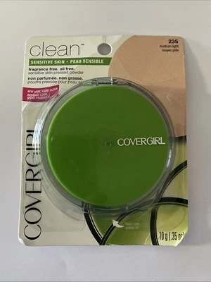 Covergirl Clean Sensitive Fragrance-Free Pressed Powder, Medium Light (Lime) - Image 1 of 3