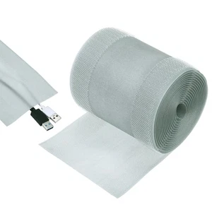 Carpet Cord Cover, 10ft Floor Cover Cord Strip Wire Protector, Grey - Afbeelding 1 van 5