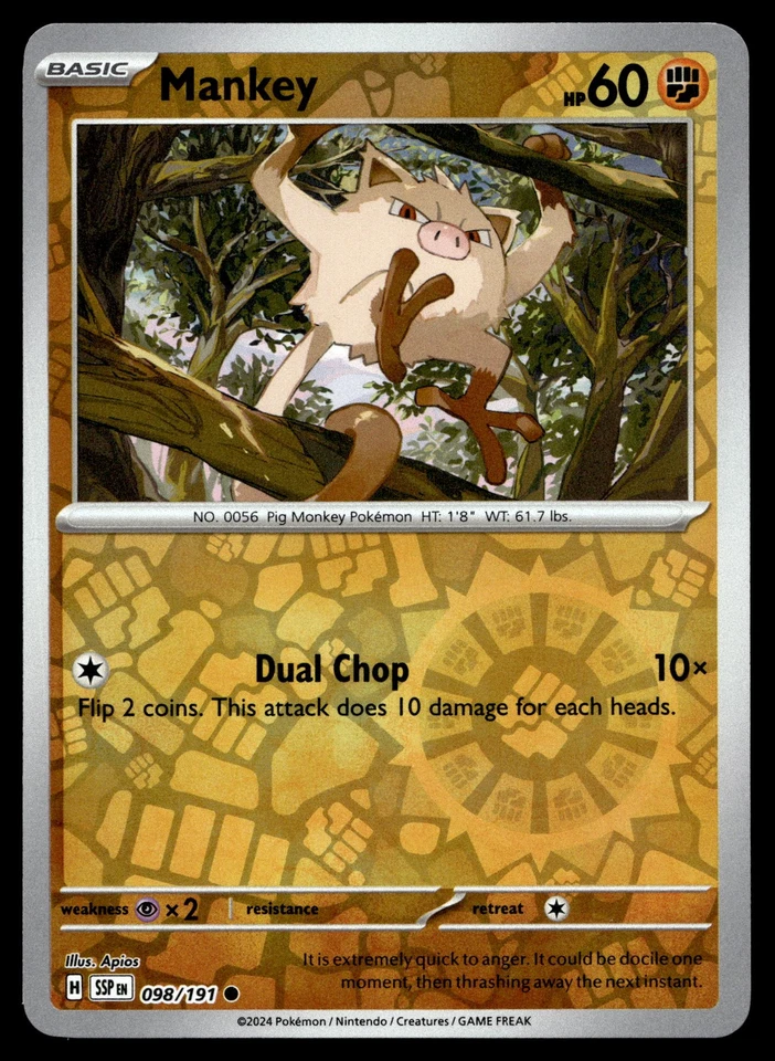 Mankey 098/191 SV08: Surging Sparks - Image 1 of 2