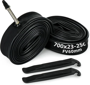 700X23C/25C Bike Tubes, 2 Pcs 700X25C 700X23C 23-622 25-622 Road Bike Tubes - Picture 1 of 11