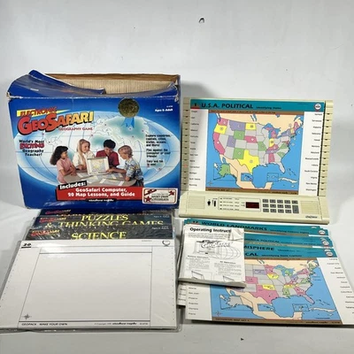 Geo Safari EI-8700 Electronic Learning Works 47 cards homeschool 5 Sets Of Card - Image 1 of 4