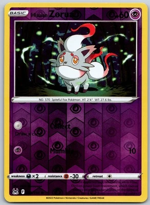 Hisuian Zorua Reverse Holo Common SWSH11: Lost Origin 075/196 NM - Image 1 of 2
