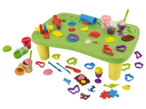 Playtive Knet Set Spieltisch 42 teilig mit Zubehör und 8x Knete ab 3 Jahren - Bild 1 von 11