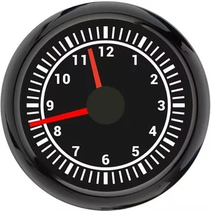 52mm 2-1/16" Clock Gauge 12Hour 7Colors LED For Car Boat Yacht Show Clock Meter - Picture 1 of 16