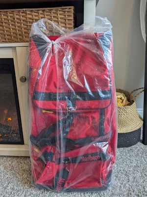 "Bolso de Lona Rodante Marlboro Unlimited XL EXTRA GRANDE Ruedas 36 X 14"" De Colección Años 90" Foto 1 de 4