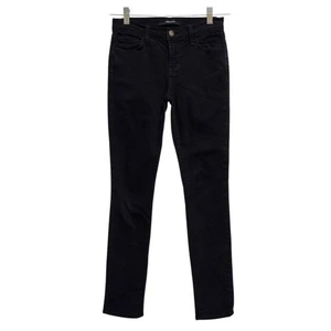 J Brand Jeans Womens Size 26 Shadow Black Wash Stretch Denim Skinny Leg Mid Rise - Picture 1 of 9