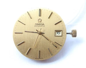 VINTAG GENUINE OMEGA CAL 1012 WITH DIAL AUTOMATIC MOVEMENT SWISS WATCH FOR PARTS - Picture 1 of 12