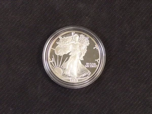 1988 US MINT AMERICAN SILVER EAGLE $1 DOLLAR 1 OZ .999 SILVER PROOF COIN W/ COA - Picture 1 of 6