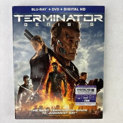 Terminator Genisys (Blu-ray, 2015) W/ Slipcover, Arnold Schwarzenegger Foto 1 de 4