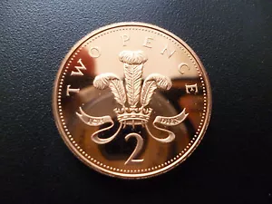 1990 PROOF TWO PENCE PIECE HOUSED IN A NEW CAPSULE, 1990 PROOF 2P COIN CAPSULED. - Picture 1 of 2
