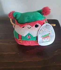 Squishmallows Oficial Kellytoy Emmy El Elfo Navidad Peluche Animal Nuevo - Imagen 1 de 4