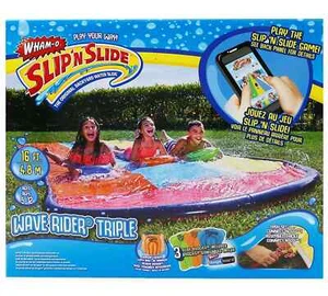 Wham-O Hydroplane 16 Foot Lawn Kid'S Triple Lane Water Slide with Splash Zone - Picture 1 of 3