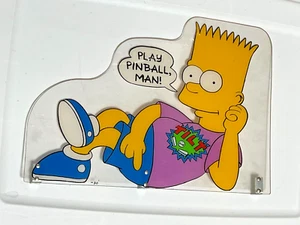 DATA EAST SIMPSONS PINBALL MACHINE BACKBOX BART TOPPER PLASTIC NOS - Picture 1 of 2