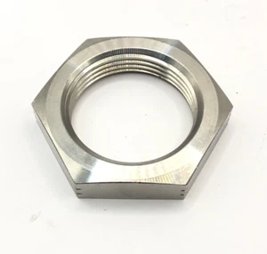 Fabory Flat Hexagon Nut Pipe Thread G 1.1/4",  Stainless Steel A4 - Picture 1 of 4