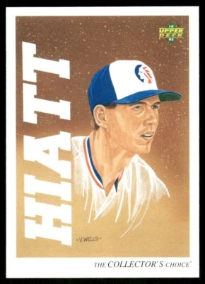 1992 Upper Deck #45 Phil Hiatt Rookie RC Kansas City Royals baseball card - Image 1 of 2