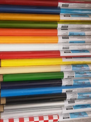 AERO Film Bügelfolie Farben deckend transparent 2m od. 5m Rollen Riesenauswahl - Bild 1 von 4