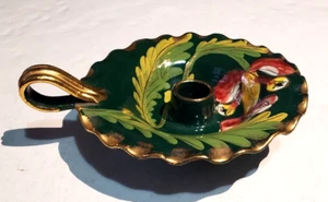 Vintage Kerzenständer italienischer Handarbeit handbemalt - Bild 1 von 5