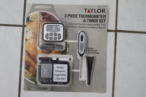 Juego de termómetro y temporizador de 3 piezas TAYLOR TOTALMENTE NUEVO # 5254898 - Imagen 1 de 7