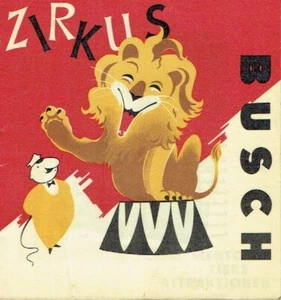 Circus Busch Programm Saison 1964 DDR Programm Zirkus - Bild 1 von 2