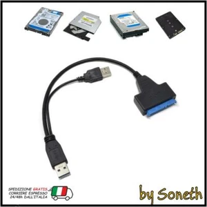 CAVO ADATTATORE USB 3.0 PER HD SSD DVD BOX SATA ESTERNO NOTEBOOK PC DESKTOP MAC - Foto 1 di 2