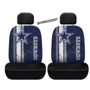 NFL Dallas Cowboys Printed Logo Car Seat Cover-Set of Two - Picture 1 of 1