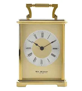 Widdop Gold Tone Quartz Carriage Clock W2406 - Picture 1 of 4