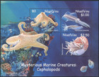Tonga Niuafo’ou #SGMS322 MNH S/S 2002 Cephalopod Octopus Squid Nautilus [247a]