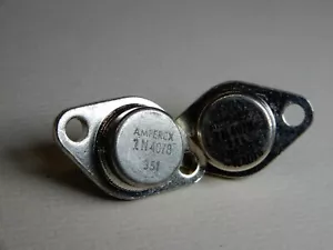 Amperex 2N4078 Germanium NPN Transistors Qty 2 NOS - One May Be No Logo - Picture 1 of 2