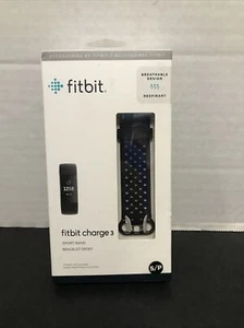 New Fitbit Charge 3 S/P Sport Band - Black - Band Only - Picture 1 of 2