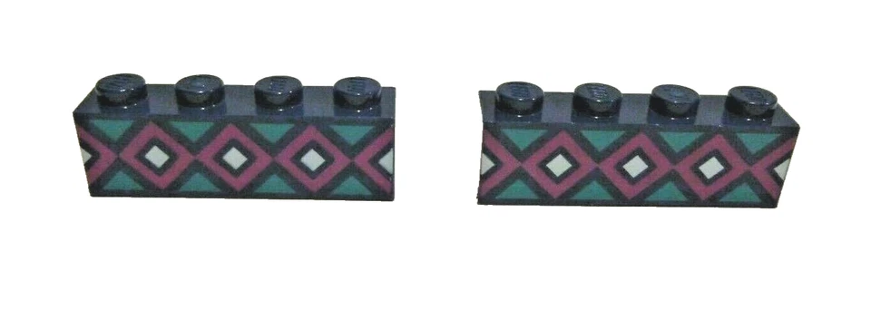 2 x LEGO® 3010 Friends,Disney bedruckte 1x4 Steine earth blue Neuware - Bild 1 von 1