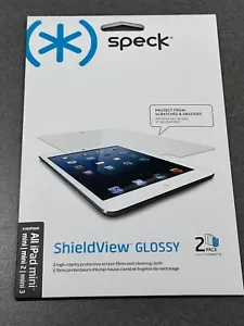 Speck Shieldview - GLOSSY - 2-PACK for iPad Mini/2/3 - NEW/SEALED Package - Picture 1 of 3