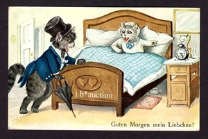 HUMOR DE GATOS / Dressed Animals Cats * Postal de artista alrededor de 1920 - Imagen 1 de 2