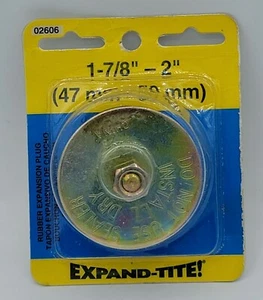 Enchufe de expansión de goma Expand-Tite -02606 1-7/8 pulgadas Rango de tallas de 1-7/8 pulgadas - 2 pulgadas. - Imagen 1 de 8