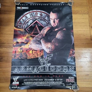 WWF Wrestling Federation Armegeddon Poster 1999 PPV The Undertaker 27x39" - Picture 1 of 6