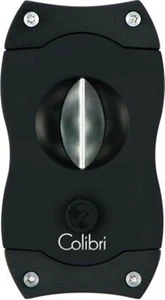 Colibri Cigar Cutter V-Cut Black / 23-mm-Schnitt/7-mm-Kerbschnitt - Picture 1 of 3