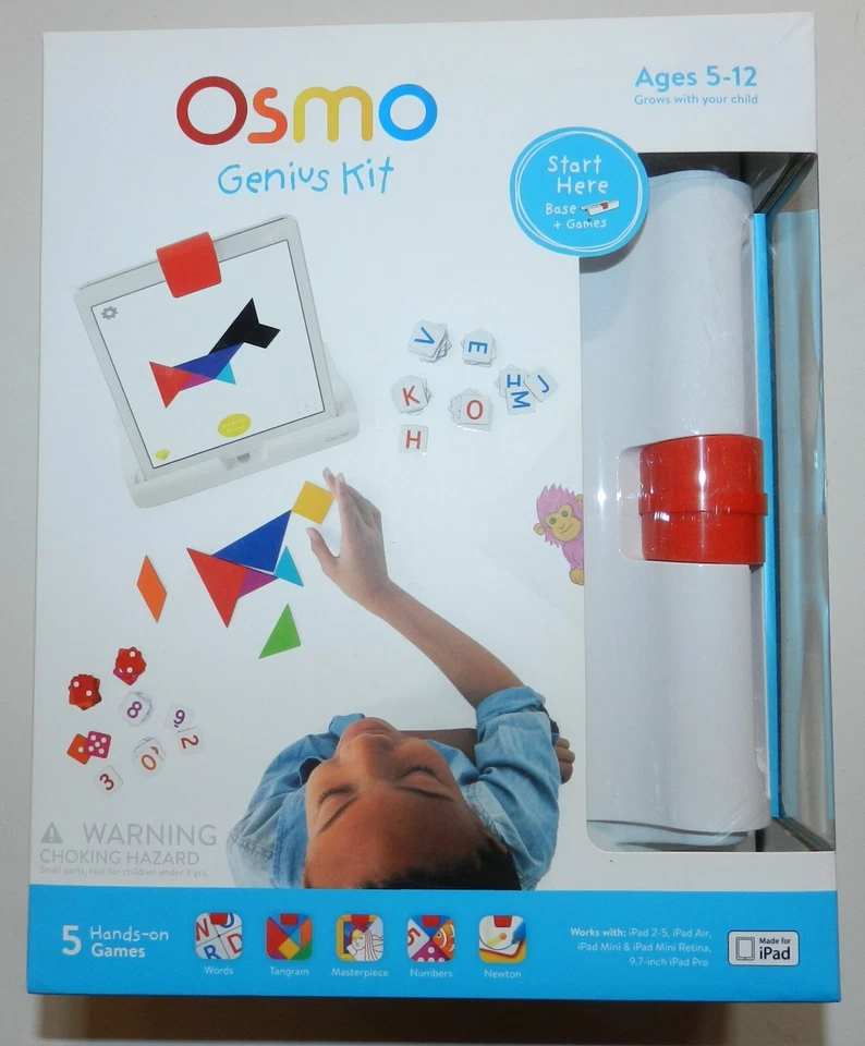 Kids OSMO Genius 5 Game Kit plus wipe board pens pouch NEW (office) - Image 1 of 4