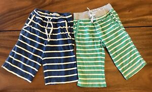 Mini Boden Boys Sz 5 Striped Jersey Baggies Shorts Play Cond
