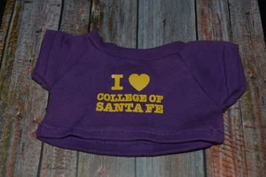 College Of Santa Fe I Love Doll Bear Clothes T Shirt Cute SFUAD Nice - Picture 1 of 1